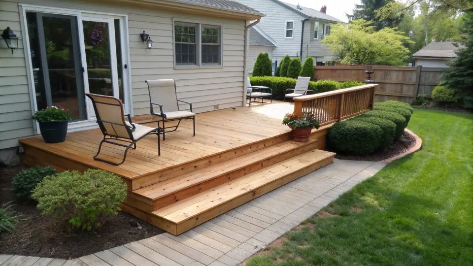 Example of a wood decks project