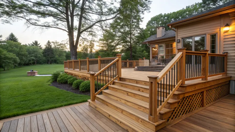 Example of a wood decks project
