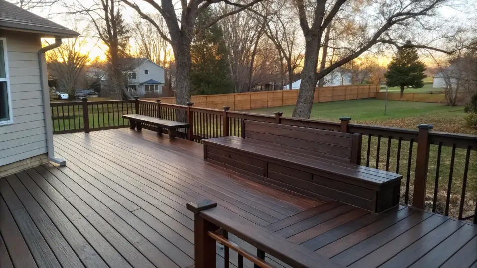 Example of a wood decks project