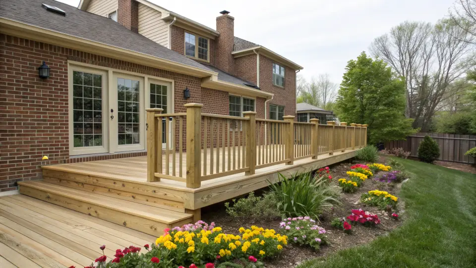 Example of a wood decks project
